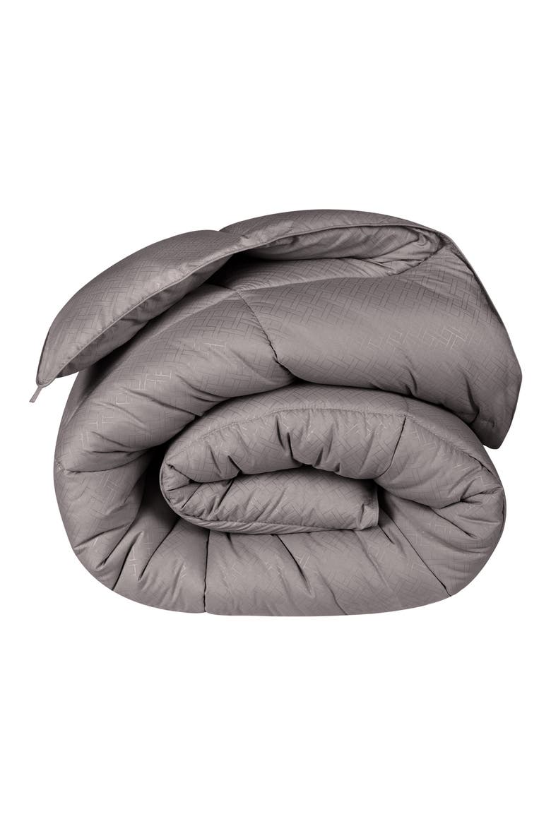 Reversible Down Alternative Comforter, Main, color, CHARCOAL