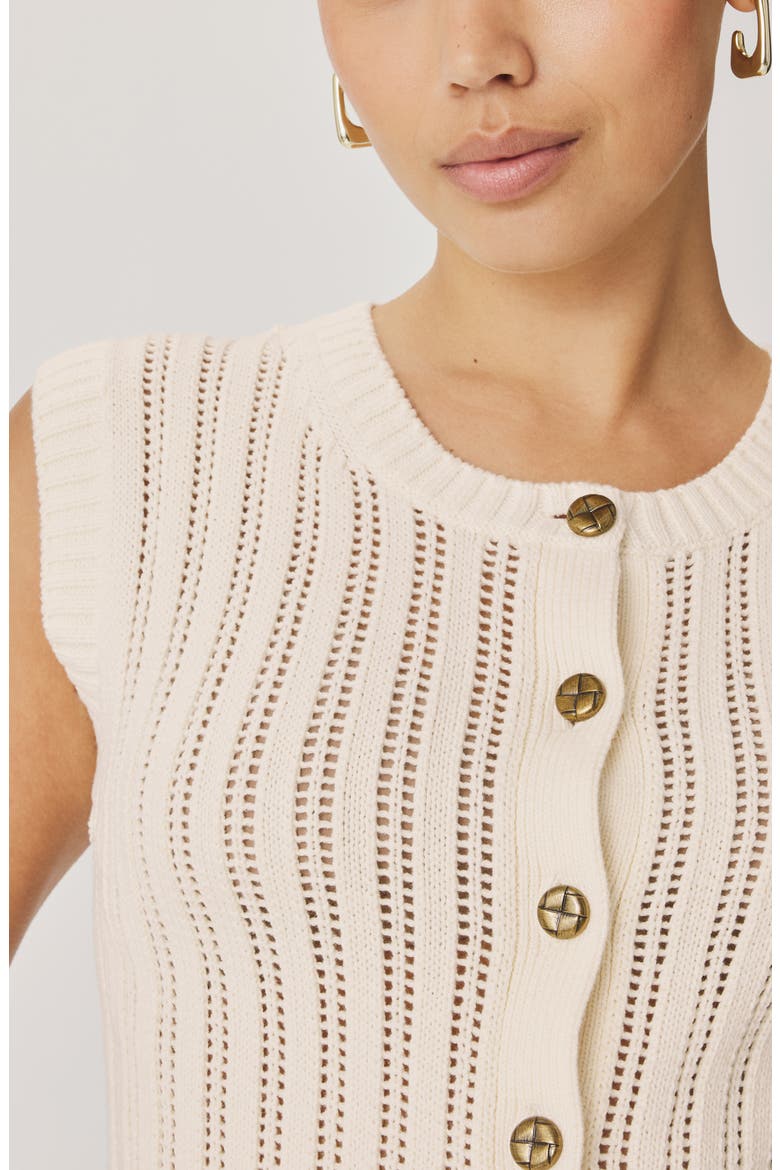 Luca Pointelle Sweater Tank, Alternate, color, ANTIQUE PEARL GREY