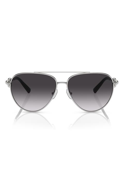 59mm Gradient Pilot Sunglasses