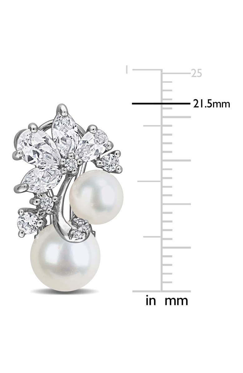DELMAR 6-8.5mm Cultured Freshwater Pearl Cluster Stud Earrings, Alternate, color, 