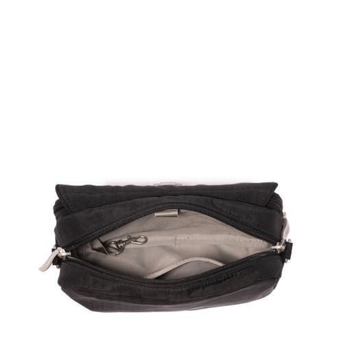 Shop Baggallini Coastal Flip Lock Camera Bag Crossbody In Black
