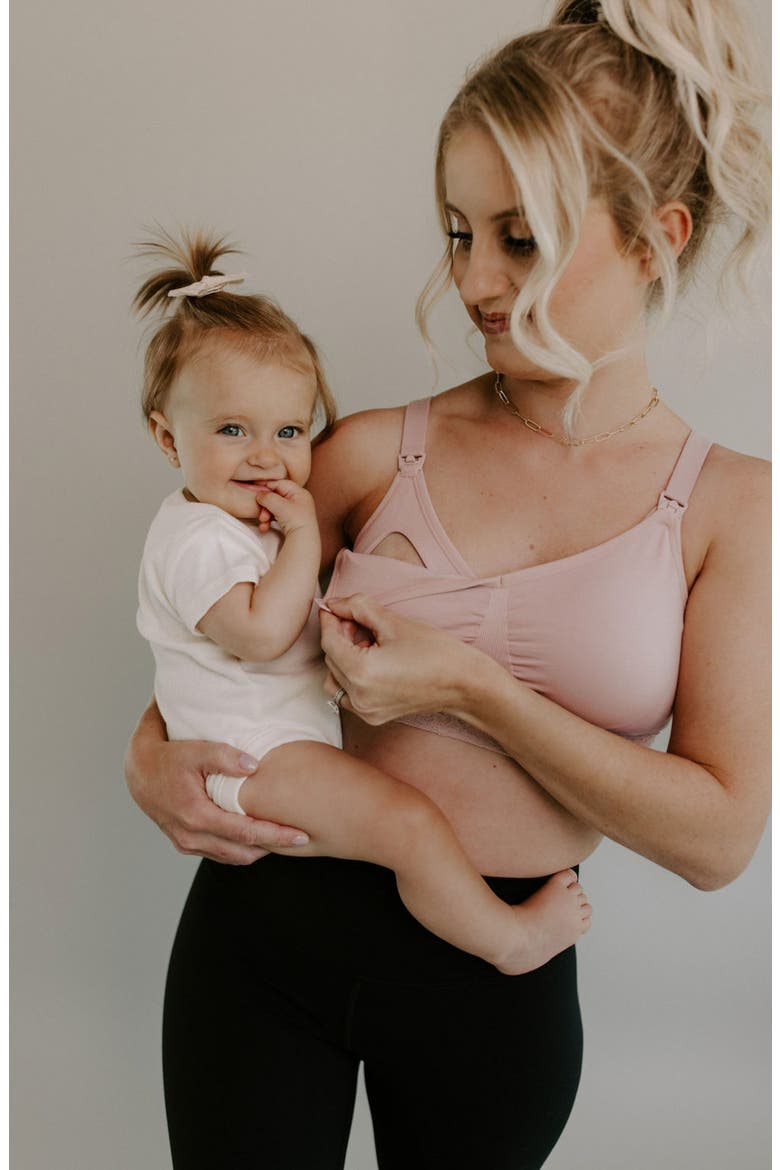 Blush Maternity & Nursing Bra, Alternate, color, PETAL