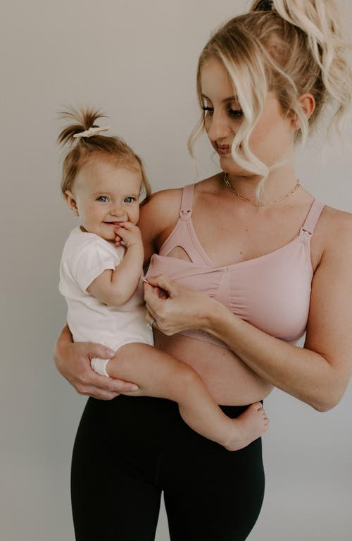 Blush + Bashful Blush Maternity & Nursing Bra In Petal