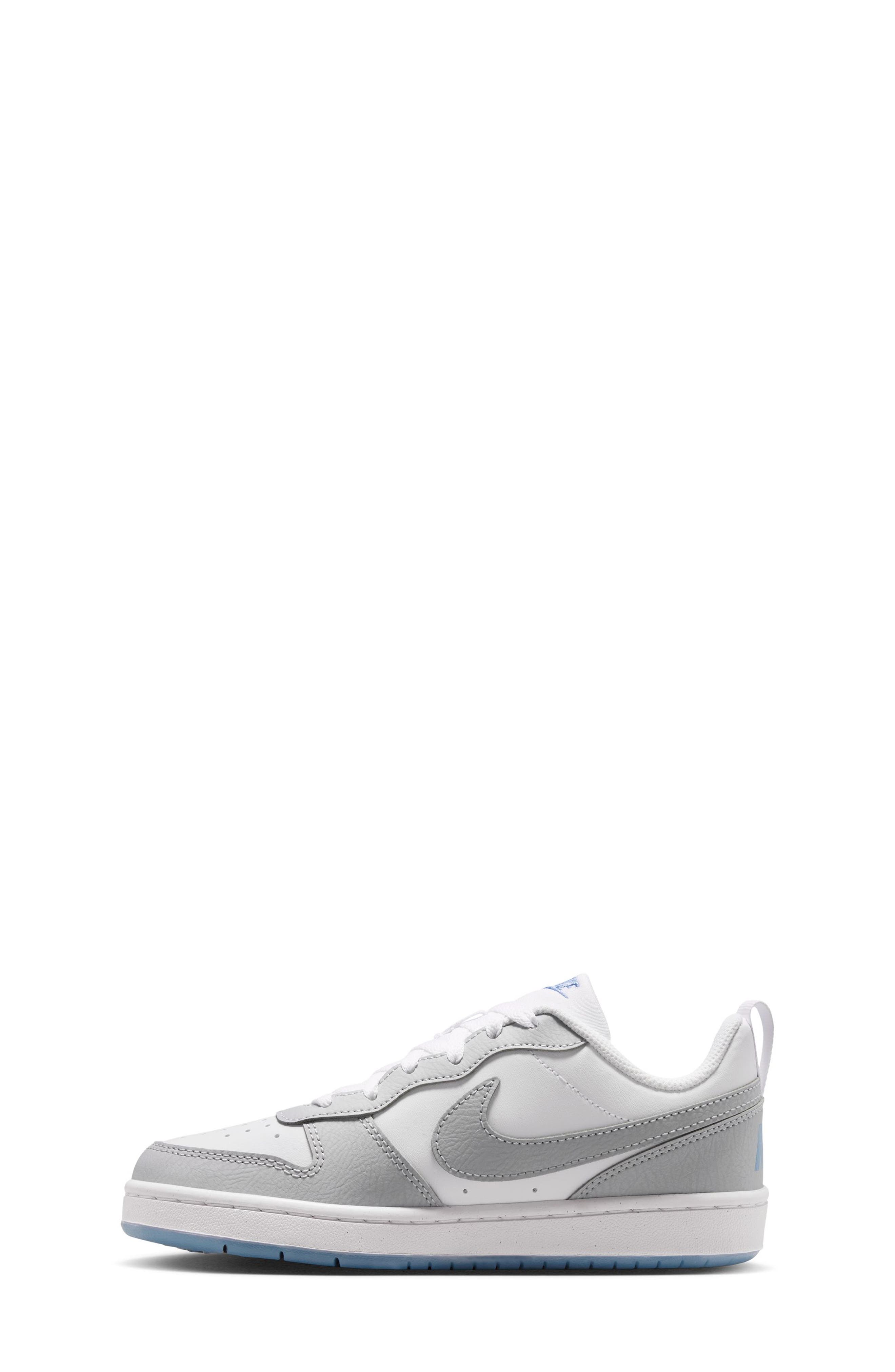 Kids' Court Borough Low Sneaker, Alternate, color, WHITE/ WOLF GREY/ WORK BLUE