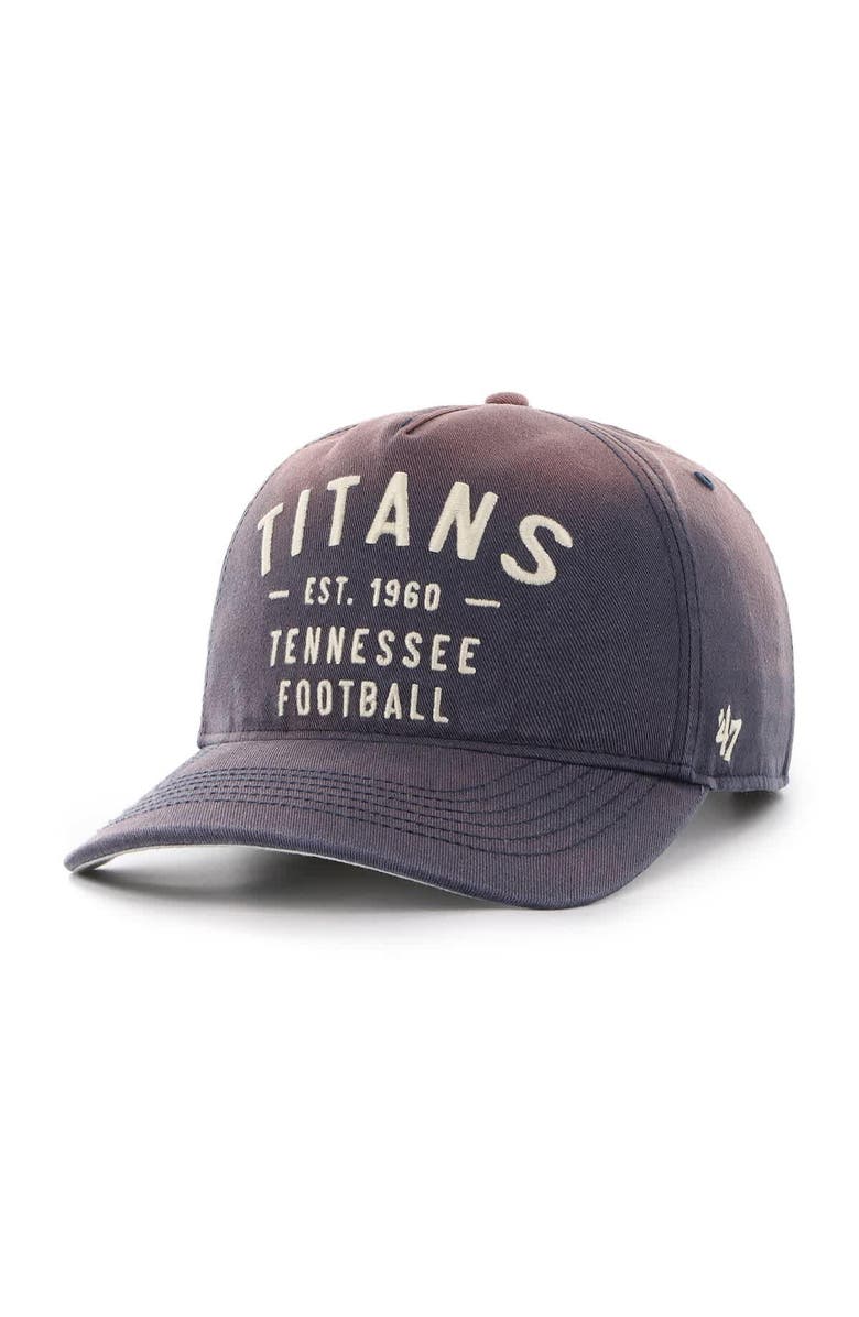 '47 Men's '47 Navy Tennessee Titans Dusted Laramie Unstructured Hitch Adjustable Hat, Main, color, 