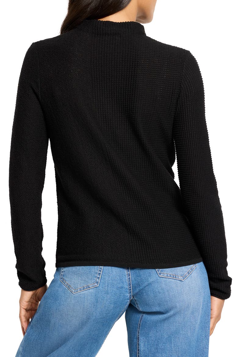 Pixel Mock Neck Sweater, Alternate, color, BLACK ONYX