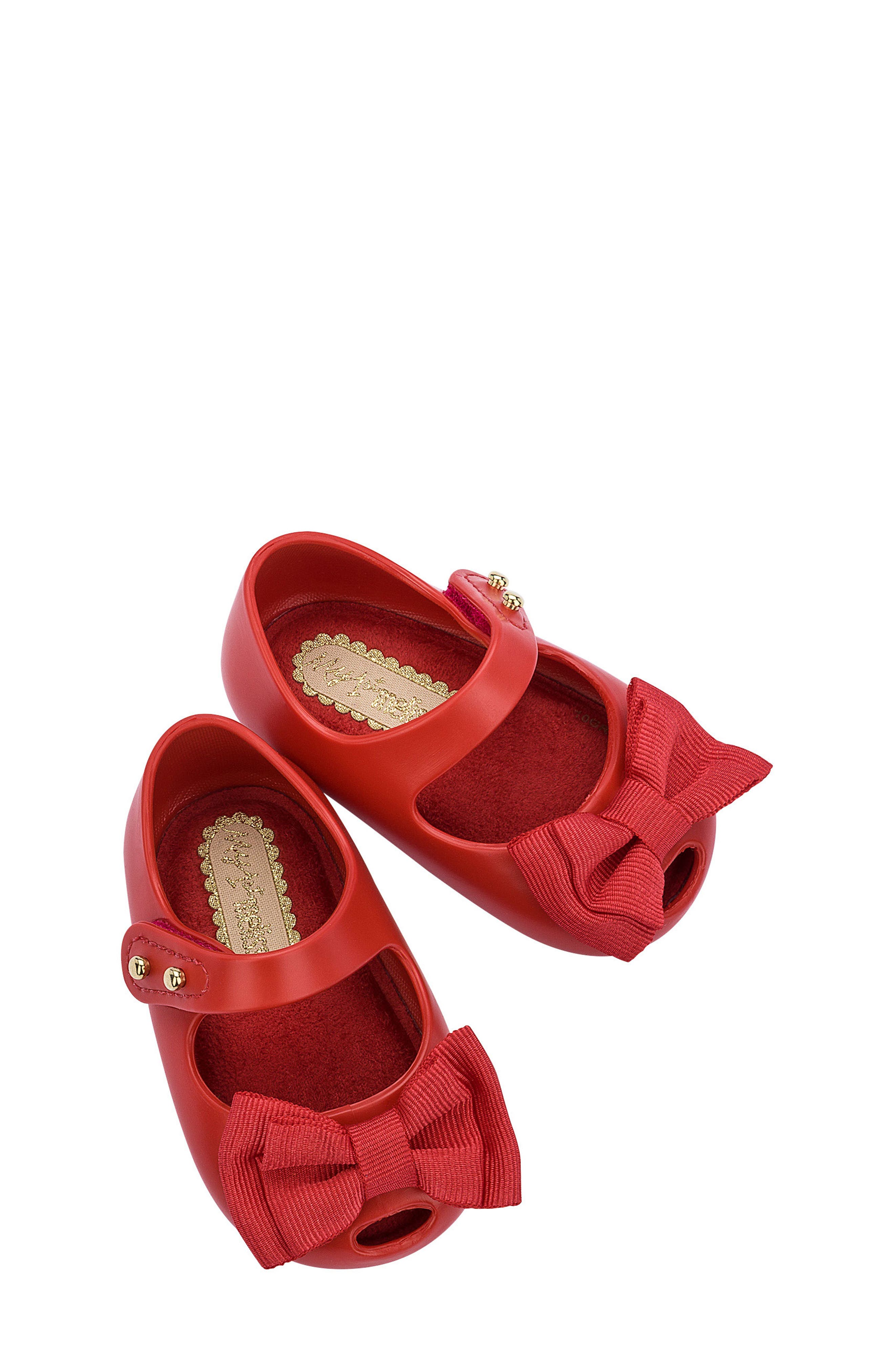 Mini Melissa My First Melissa Mary Jane Flat, Alternate, color, Red
