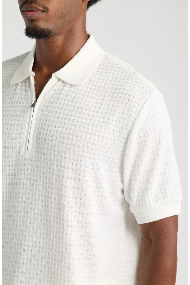 Victor Micro Check Polo, Alternate, color, WHITE