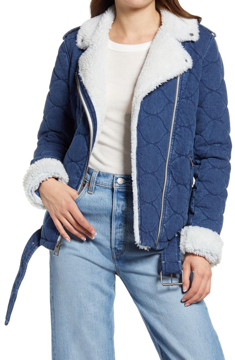 Levi's<sup>®</sup> Denim Moto Jacket, Main, color, 