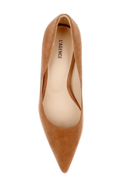 L Agence L'agence Maelle Pointed Toe Pump In Sand