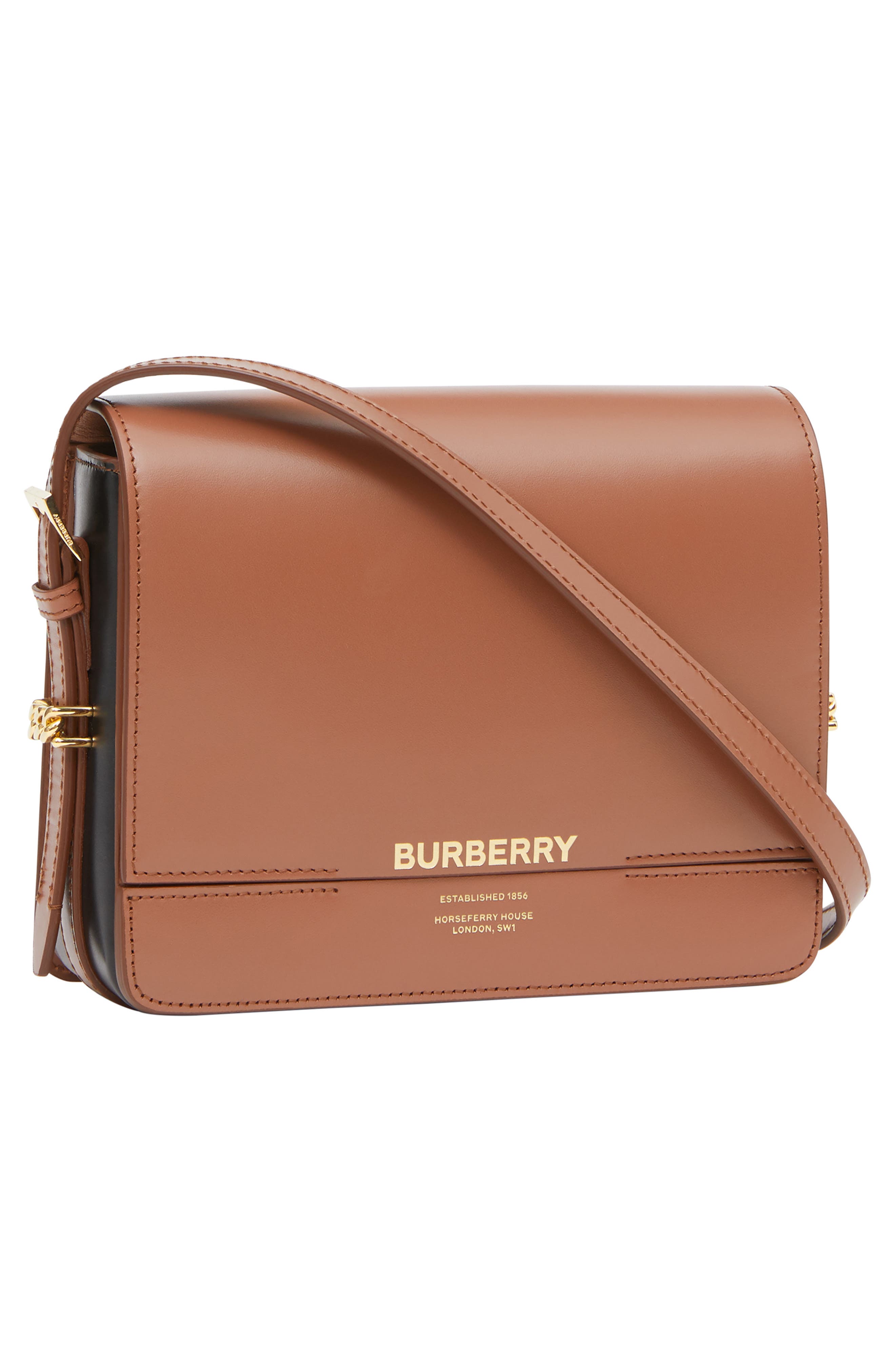 Burberry Small Grace Colorblock Leather Crossbody Bag, Alternate, color, 