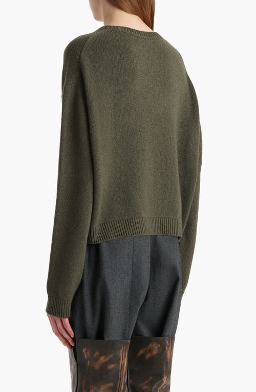 Khaite Milo Cashmere Sweater In Green