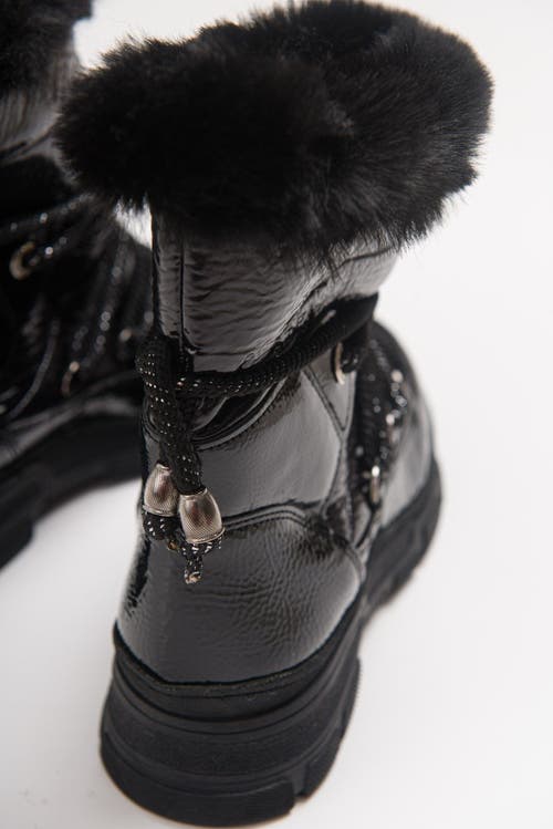 Prologue Shoes Rosie Fur Lined Boot In Black