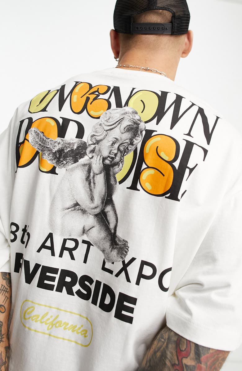 ASOS DESIGN Oversize Graphic Tee, Alternate, color,