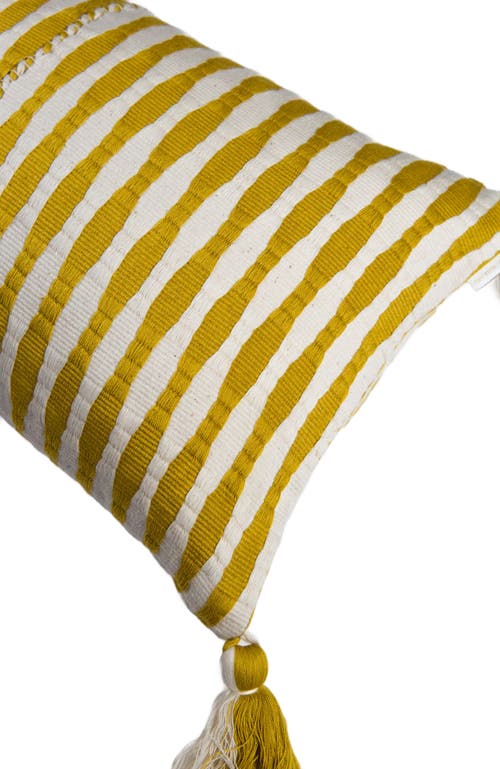ARCHIVE NEW YORK ARCHIVE NEW YORK ANTIGUA CLASSIC STRIPED HANDWOVEN COTTON THROW PILLOW