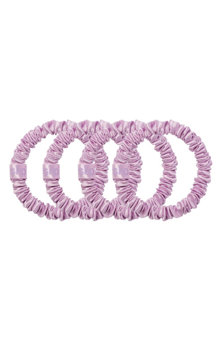slip Pure Silk 4-Pack Skinny Scrunchies: Wildflower, Main, color, Wildflower