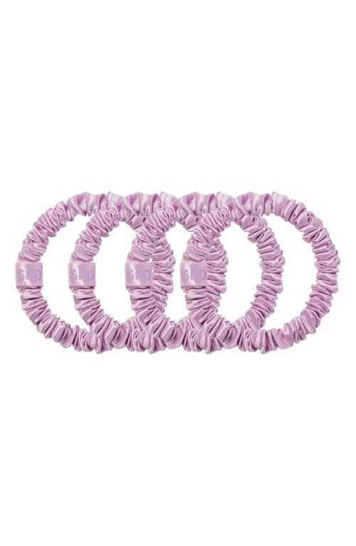 Slip Pure Silk 4-pack Skinny Scrunchies: Wildflower In Wildflower