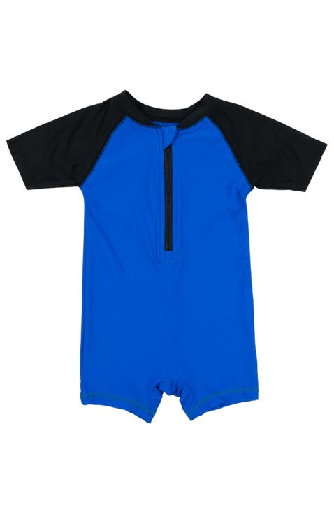 Baby One-Piece Rashguard, UPF 50+ Sun Protection Swimwear