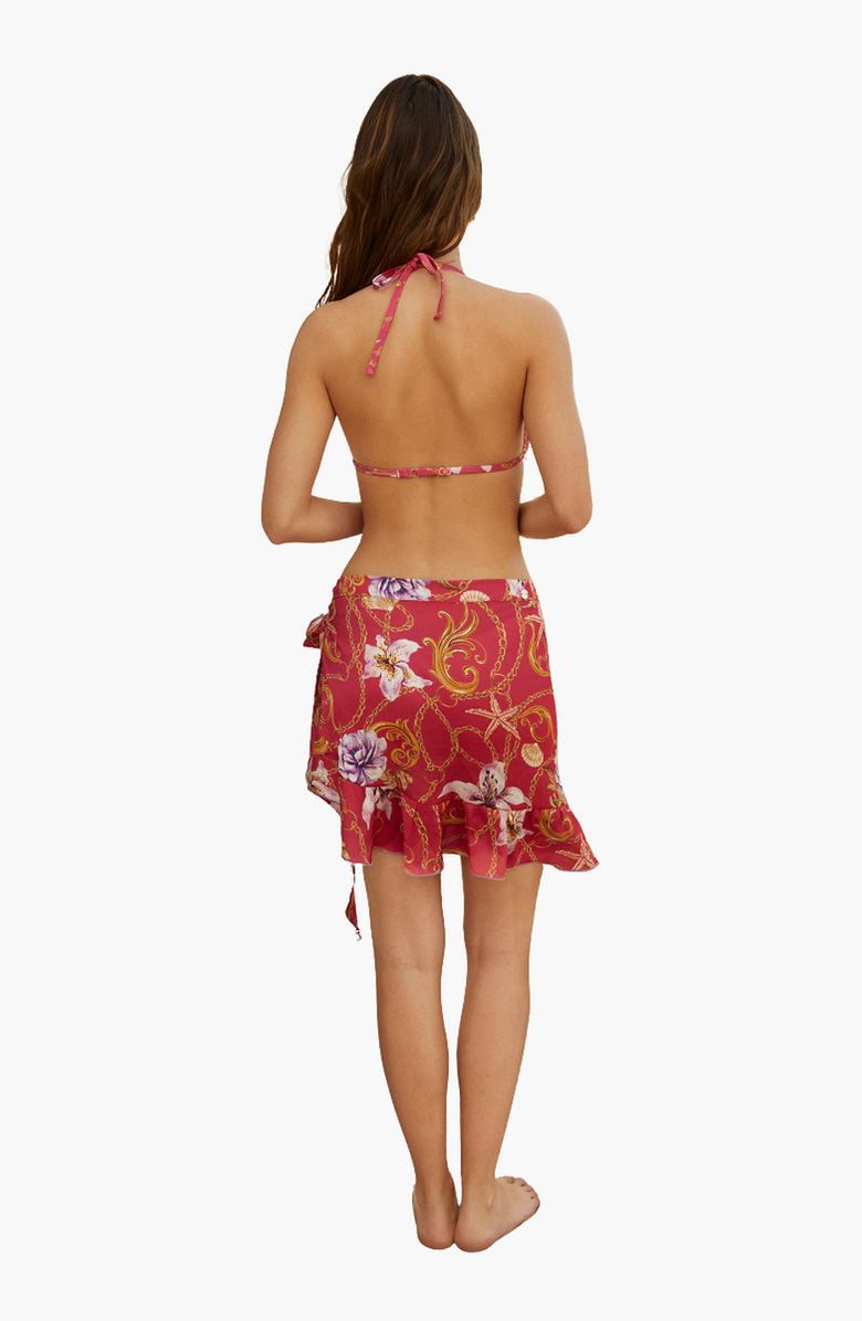 Luna B EUROS SHORT PAREO, Alternate, color, Floral Fuchsia