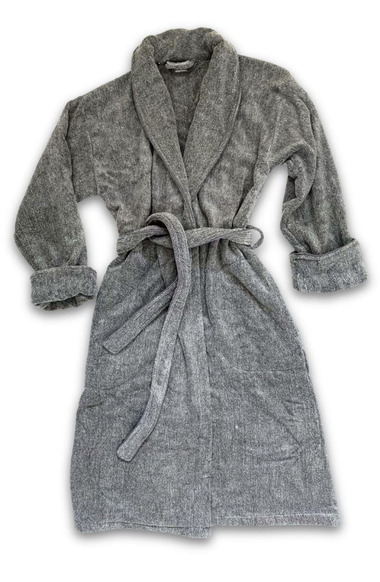 BedVoyage Melange Viscose Cotton Blend Hypoallergenic Bath Robe, Main, color, 