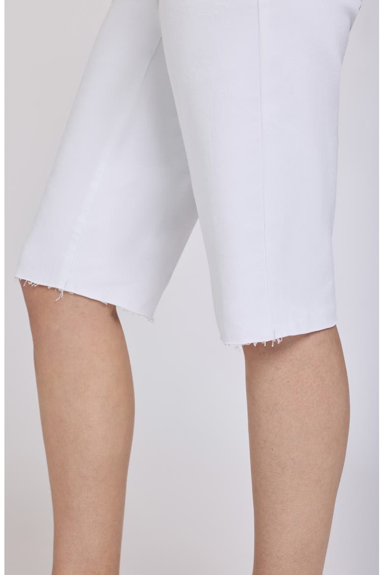 Kristie '80s Denim Bermuda Shorts, Alternate, color, OPTIC WHITE