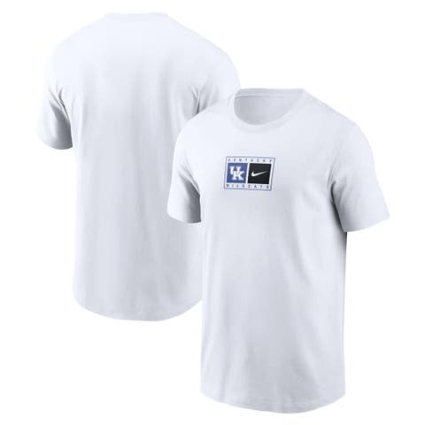 Men's Nike White Kentucky Wildcats Campus Logo Swoosh T-Shirt