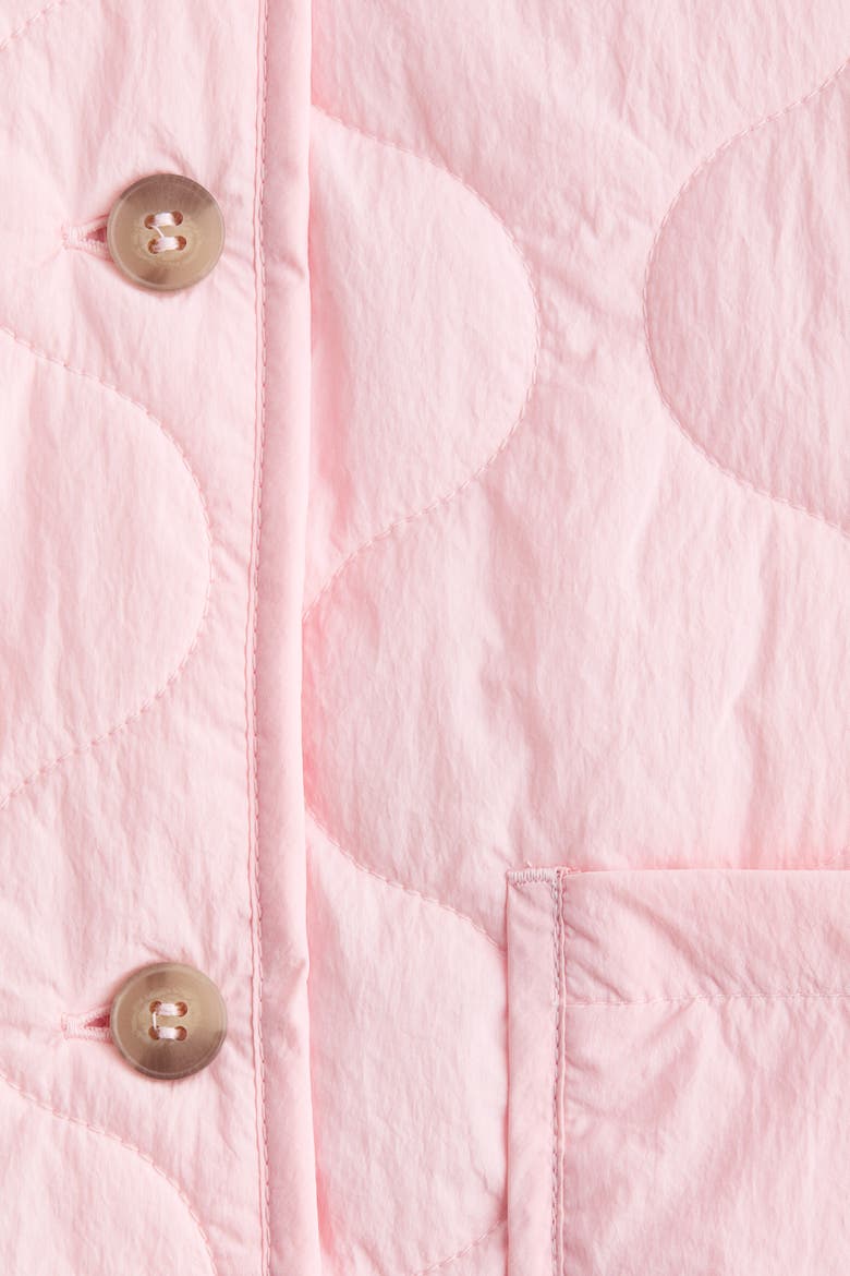 Quilted Jacket, Alternate, color, Light pink