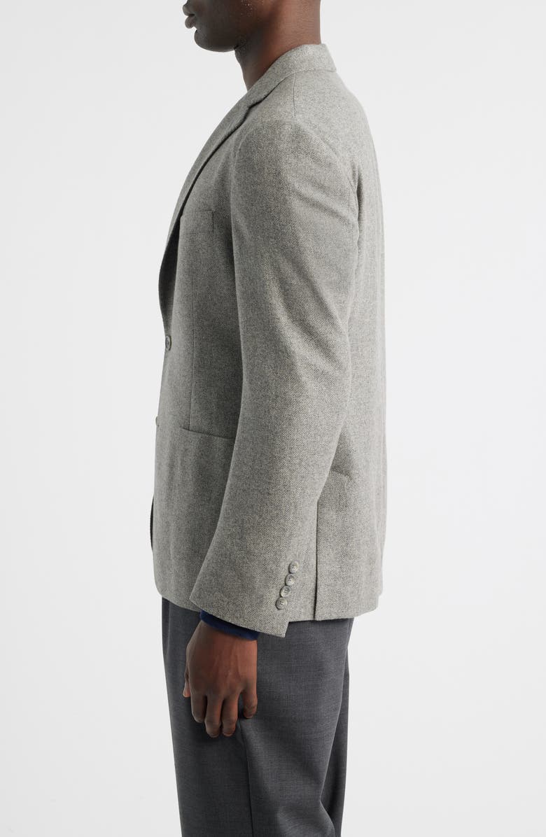 Vince Icon Relaxed Fit Heathered Grey Brushed Cashmere Sport Coat, Alternate, color, Light Grey