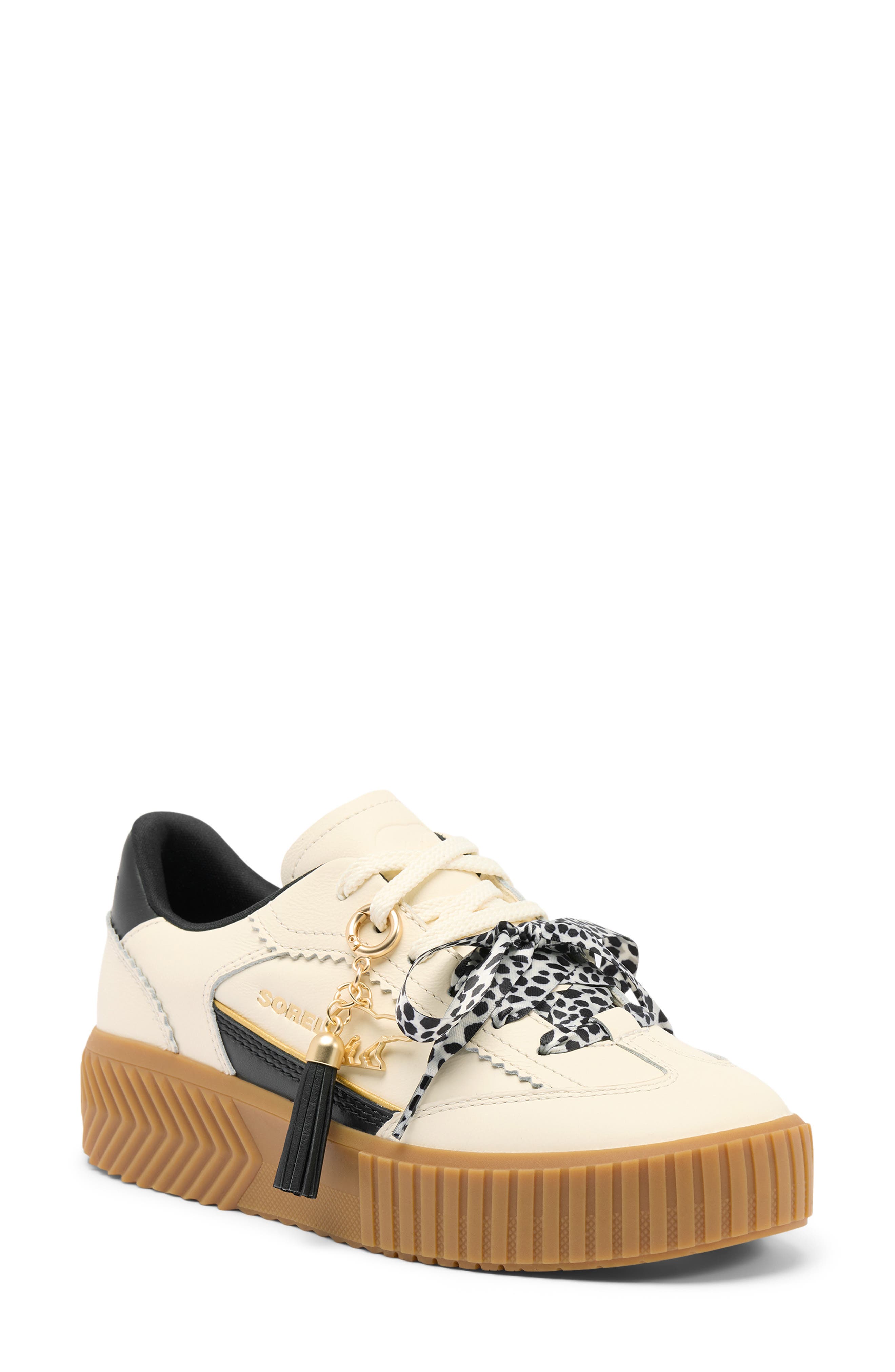 Ona Ave Platform Sneaker, Main, color, SNOW/ BLACK