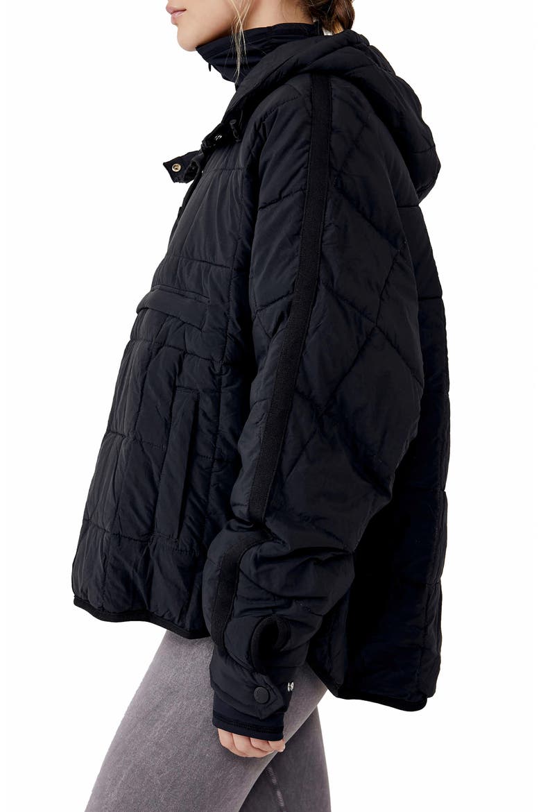 FP Movement FP Movement Pippa Water Resistant Packable Pullover, Alternate, color, BLACK