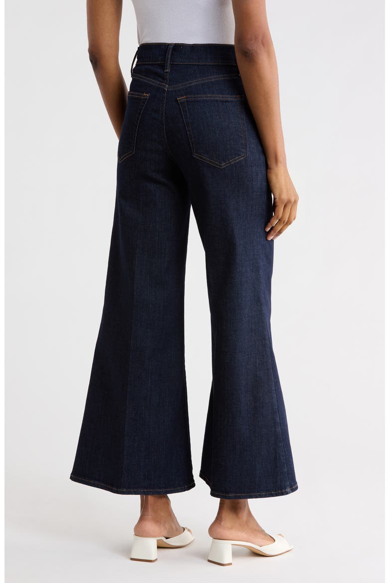 Le Palazzo Crop Wide Leg Jeans, Alternate, color, RINSE
