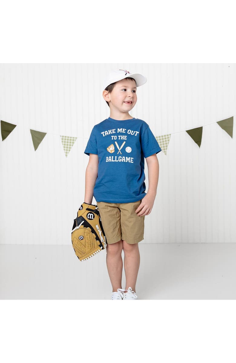 Sweet Wink Take Me Out To The Ballgame Short Sleeve T-Shirt, Alternate, color, Indigo