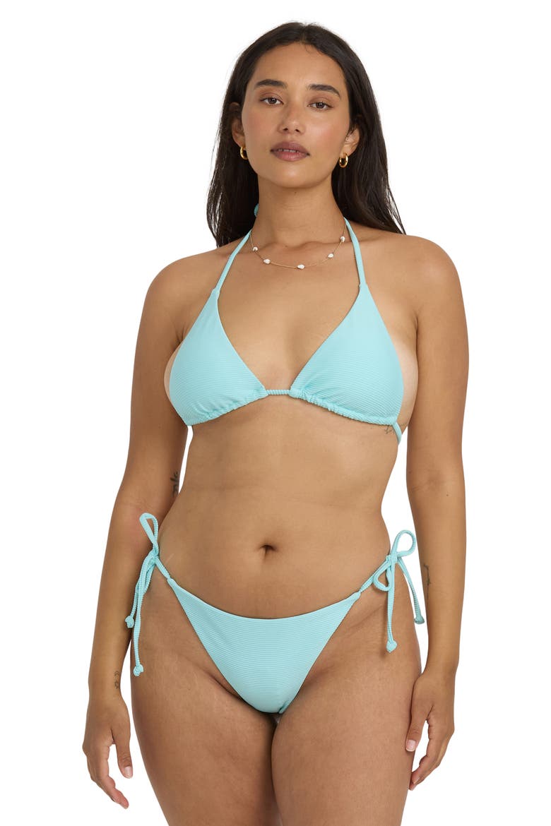 Tanlines Tanga Side Tie Bikini Bottoms, Alternate, color, CRYSTAL BLUE