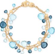 Marco Bicego Paradise Mixed Topaz Double Strand Bracelet