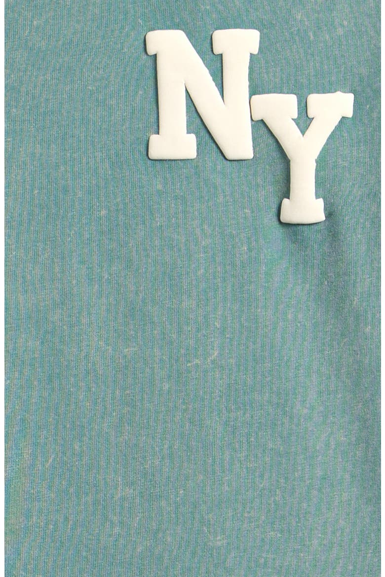 Kids' NY Puff Print T-Shirt, Alternate, color, TEAL