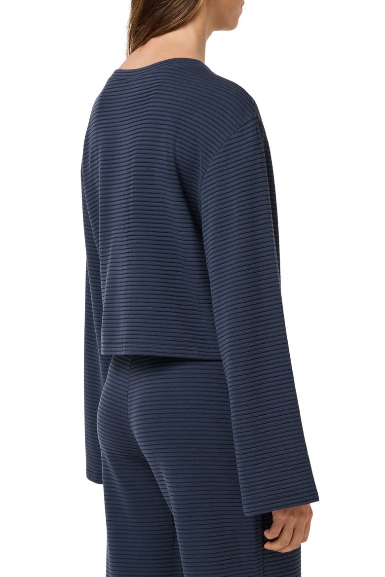 Coastal Rib Boat Neck Top, Alternate, color, NAVY BLAZER