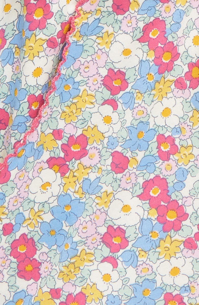Mini Boden Kids' Floral Print Romper, Alternate, color, Festival Pink Nautical Floral