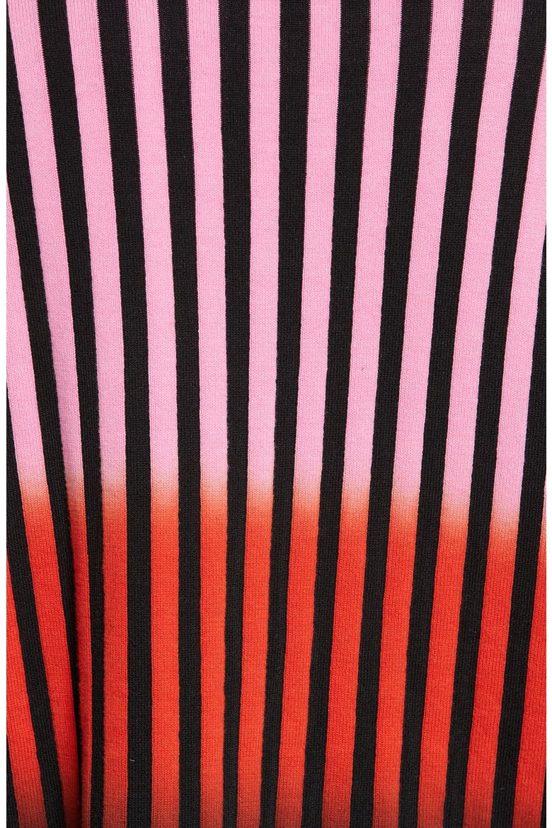 Dip Dye Stripe Crewneck Sweater, Alternate, color, CACTUS PINK MULTI