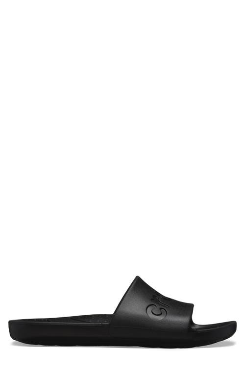 Crocs Logo Slide Sandal In Animal Print