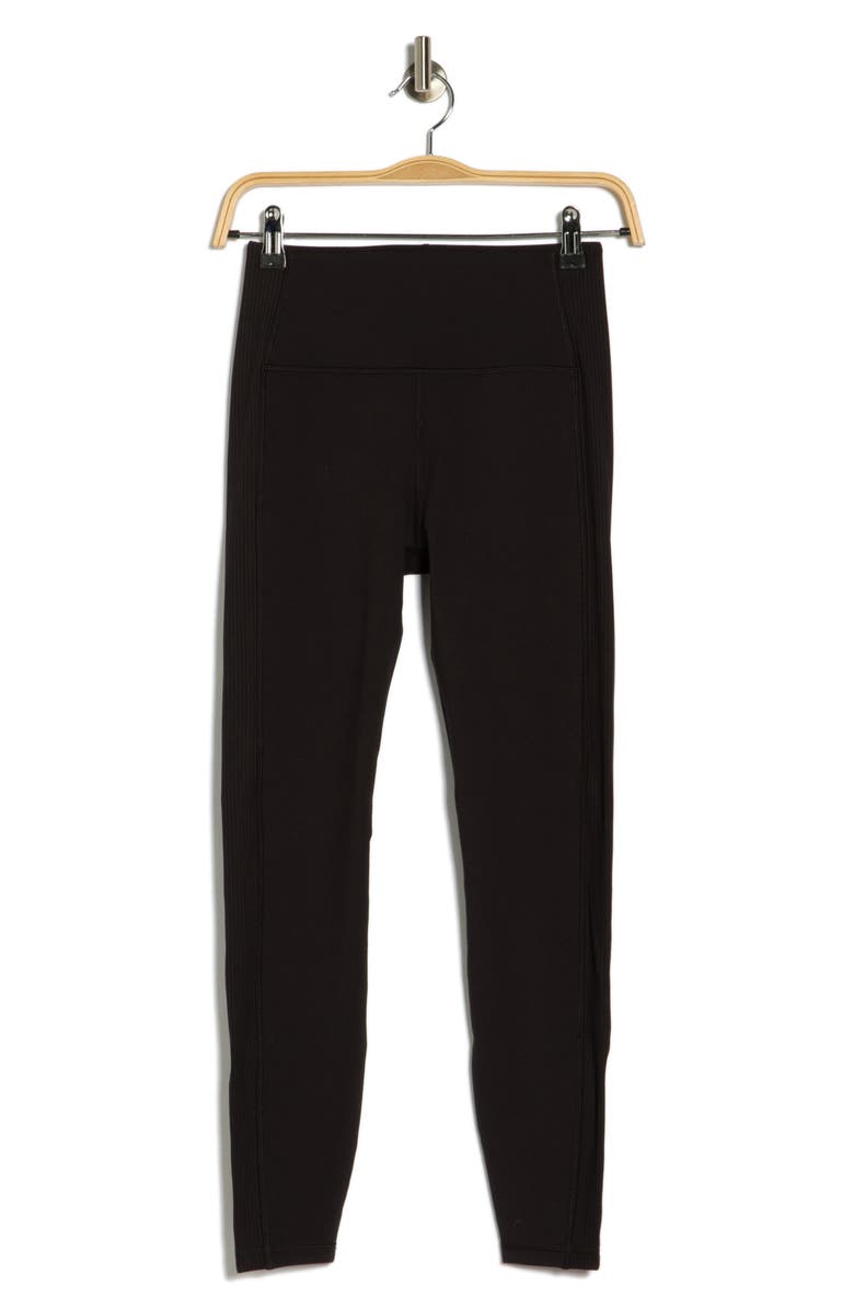 X by Gottex Rib Insert Activewear Leggings, Alternate, color, 