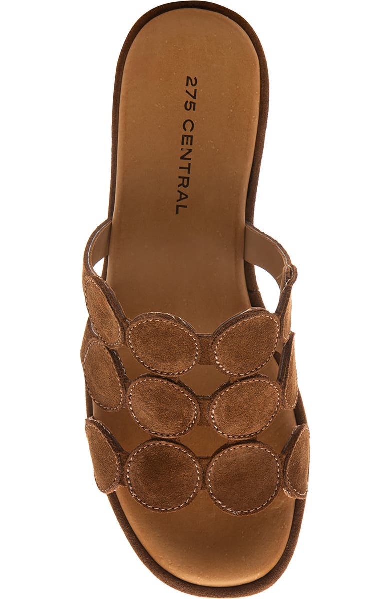 275 Central Shammy Platform Wedge Slide Sandal, Alternate, color, Brown