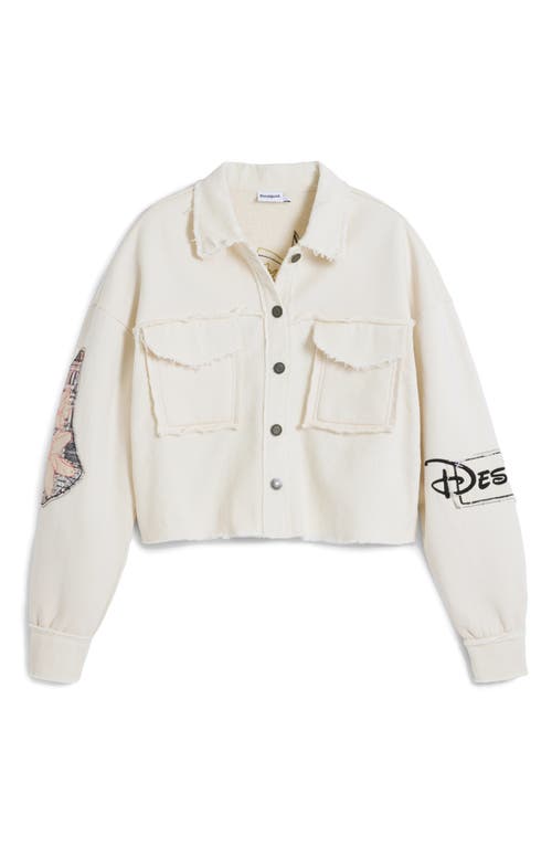 Desigual Mickey Mouse™ Knit Jacket In White