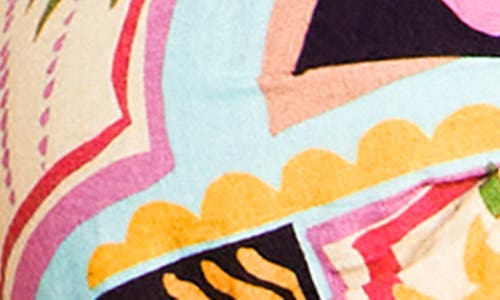 City Chic Faye Puff Sleeve Top In Multi