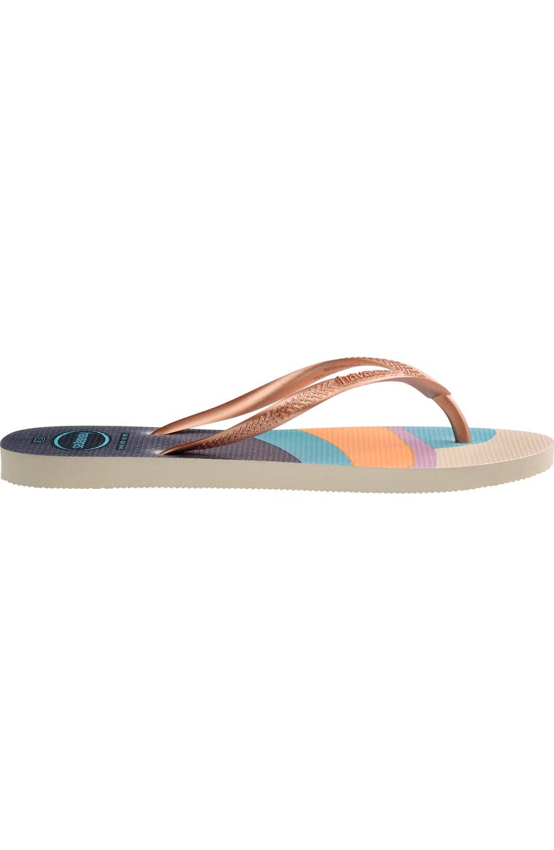 Havaianas Slim Palette Flip Flop, Alternate, color, Beige