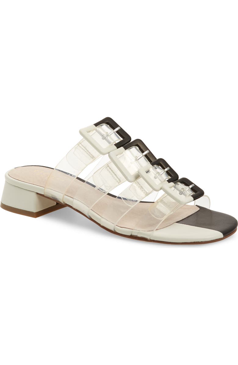 Cecelia New York Lincoln Strappy Clear Slide Sandal, Main, color,