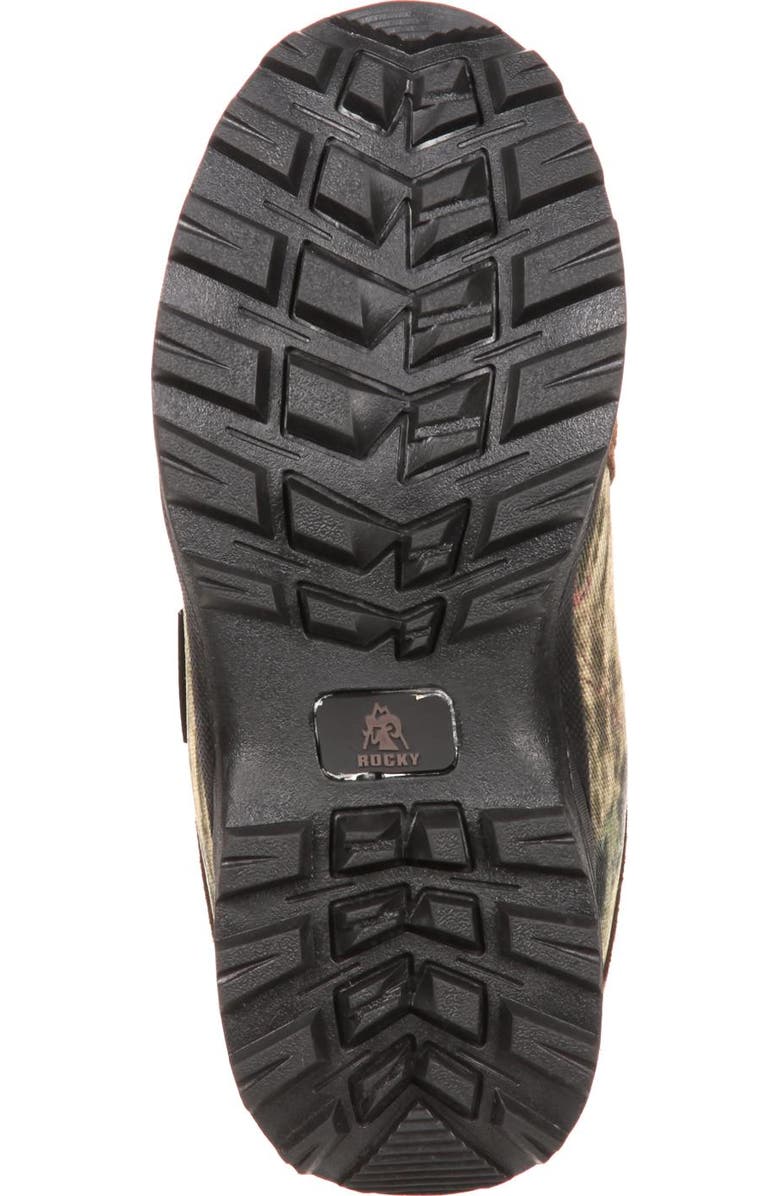 Rocky Waterproof Kids' Hunting Waterproof 800G Insulated Boot, Alternate, color, Brown And Mossy Oak Country