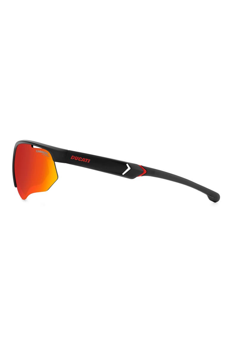 x Ducati 69mm Carduc Rectangle Sunglasses, Alternate, color, MATTE BLACK/ RED