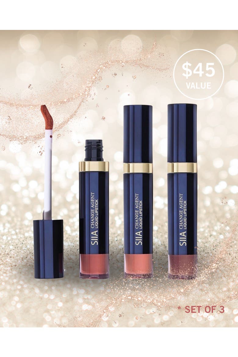 3-Pc. Long-Lasting Matte Liquid Lipstick Trio Set, Alternate, color, Warm Neutral