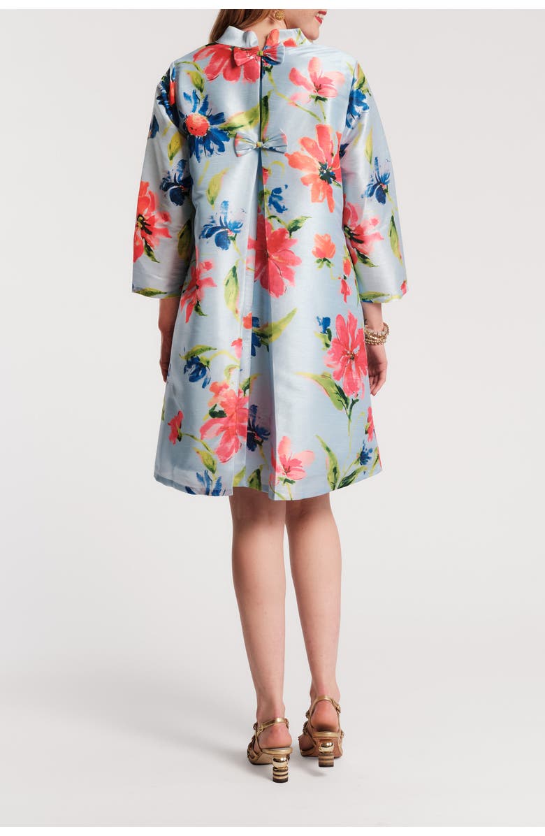 Frances Valentine Diplomat Mini Dress Georgia Print, Alternate, color, Light Blue/Multi