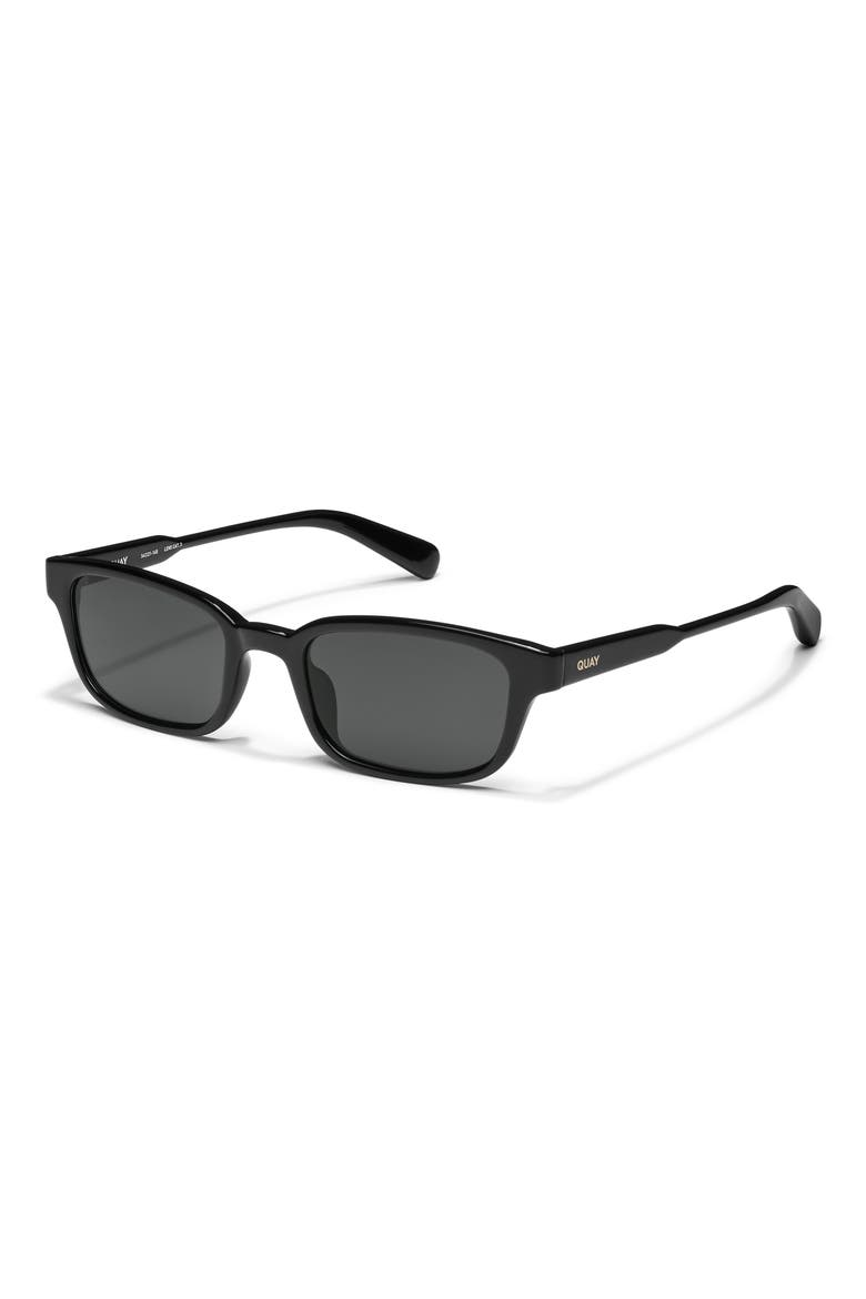 Gender Inclusive Flow State 54mm Polarized Square Sunglasses, Alternate, color, BLACK/ SMOKE POLARIZED